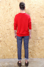 Christian Dior Red V Neck Jumper