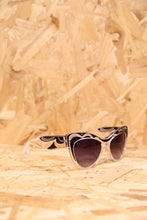 Black Patterned Cat Eye Sunglasses