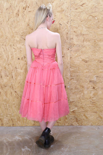 80s Strapless Party Dress