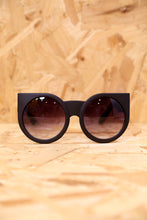 Chunky Matt Black Winged Sunglasses
