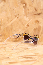 Clear Navy and Yellow Cat Eye Sunglasses