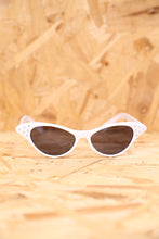 50s White Feline Sunglasses