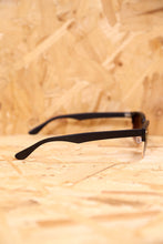 Black Rectangle Clubmaster Sunglasses