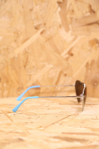Blue Heart Shape Sunglasses