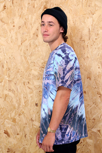 Blue Firework Tie Dye T-Shirt