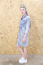 Acid Wash Button Down Denim Dress