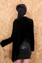 Black Sequin Tube Skirt