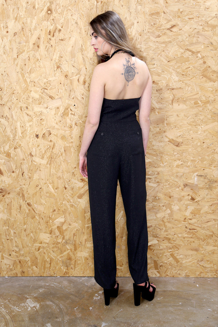 Glitter Pinstripe Jumpsuit