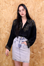 Acid Wash Denim Mini Skirt*
