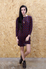 60s Printed Drop Waist Dress