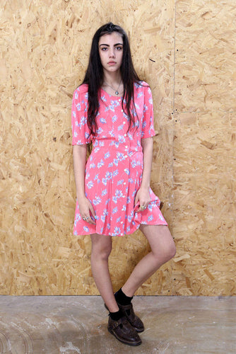 90s Pink Floral Dress