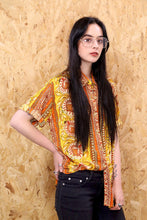 70s Garland Orange Striped Shirt