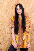70s Garland Orange Striped Shirt