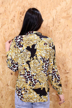 Filigree and Animal Print Shirt