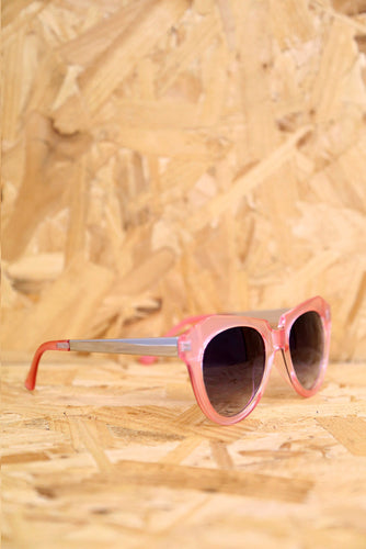 Chunky Pastel Pink Cat Eye Sunglasses