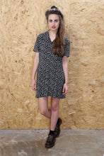 90s Floral Print Shirt Dress