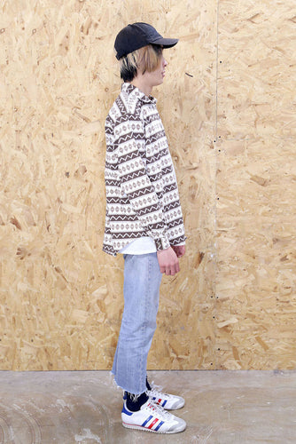 Cream Navajo Stripe Shirt