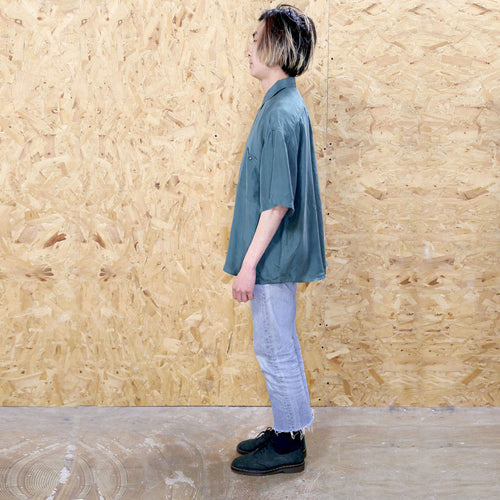 Dark Green Silk Shirt