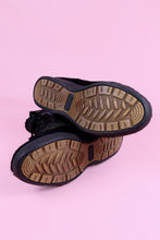Black Suede Mocassin Boots