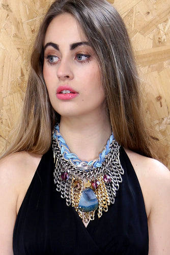 Chain Reaction Collar Necklace